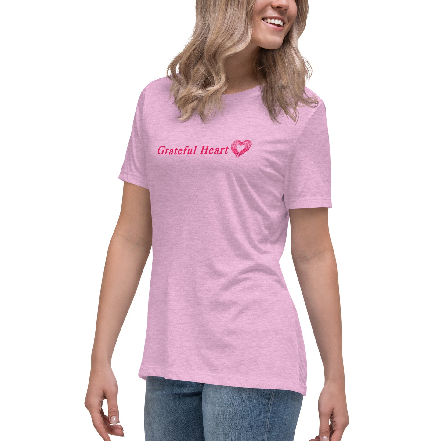 Grateful Heart Women's Relaxed Tee by EraofInk