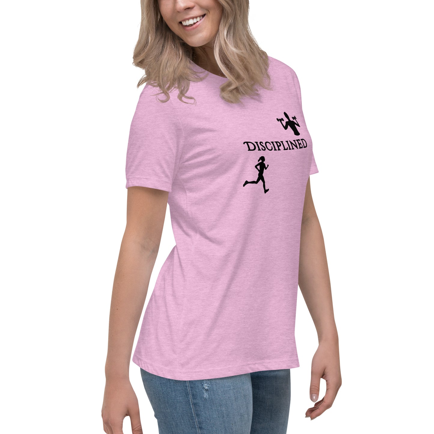 Disciplined Women's Fitness Relaxed Tee by EraofInk