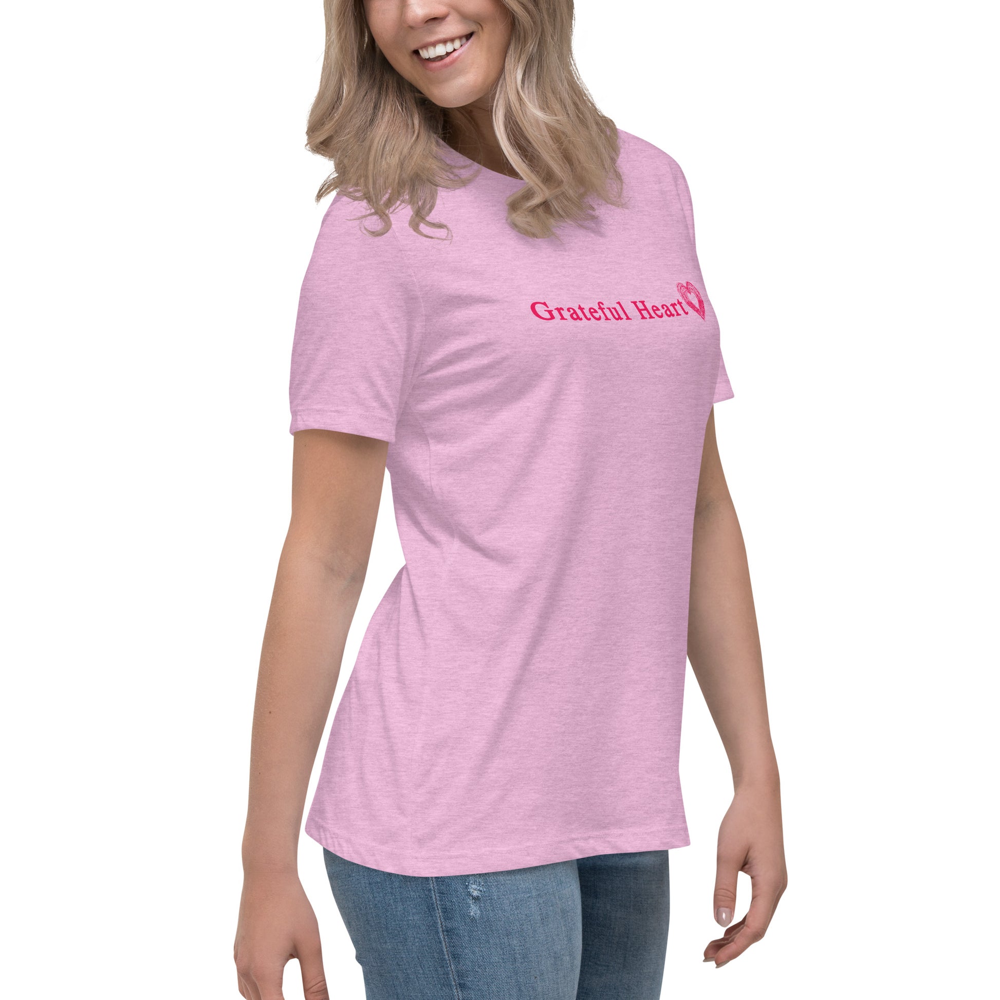 Grateful Heart Women's Relaxed Tee by EraofInk