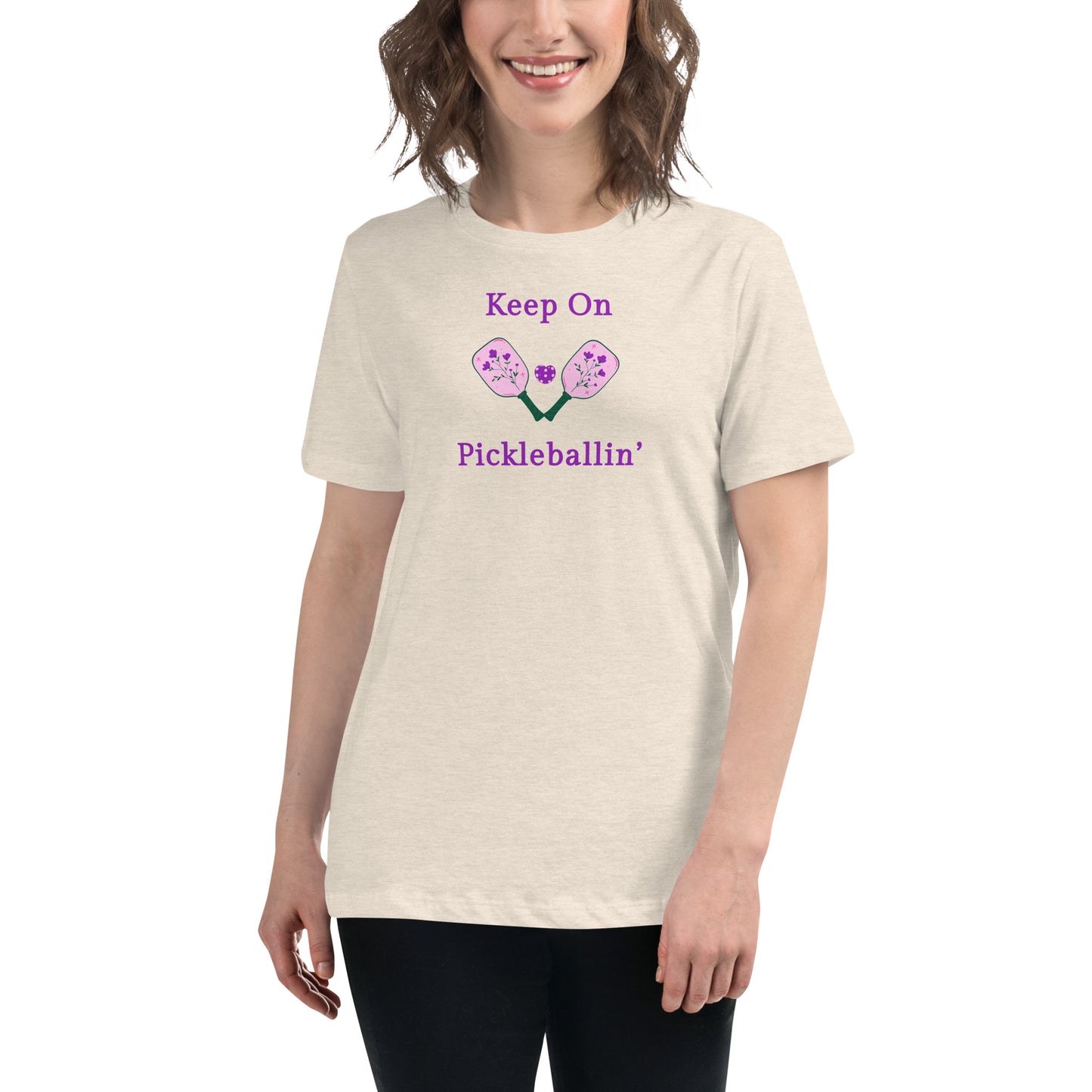 Keep on PickleBallin' Women's Relaxed Tee by EraofInk