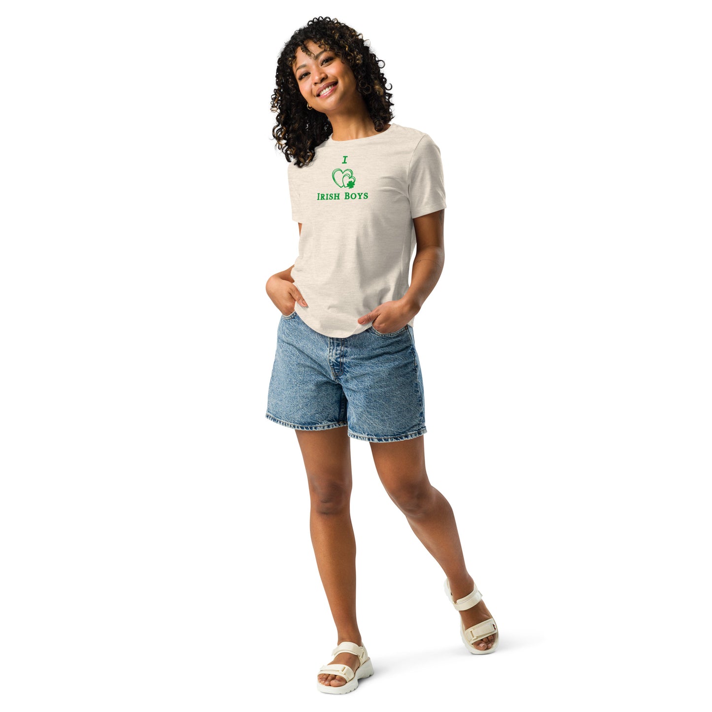 I Love Irish Boys Women's Relaxed Tee by EraofInk