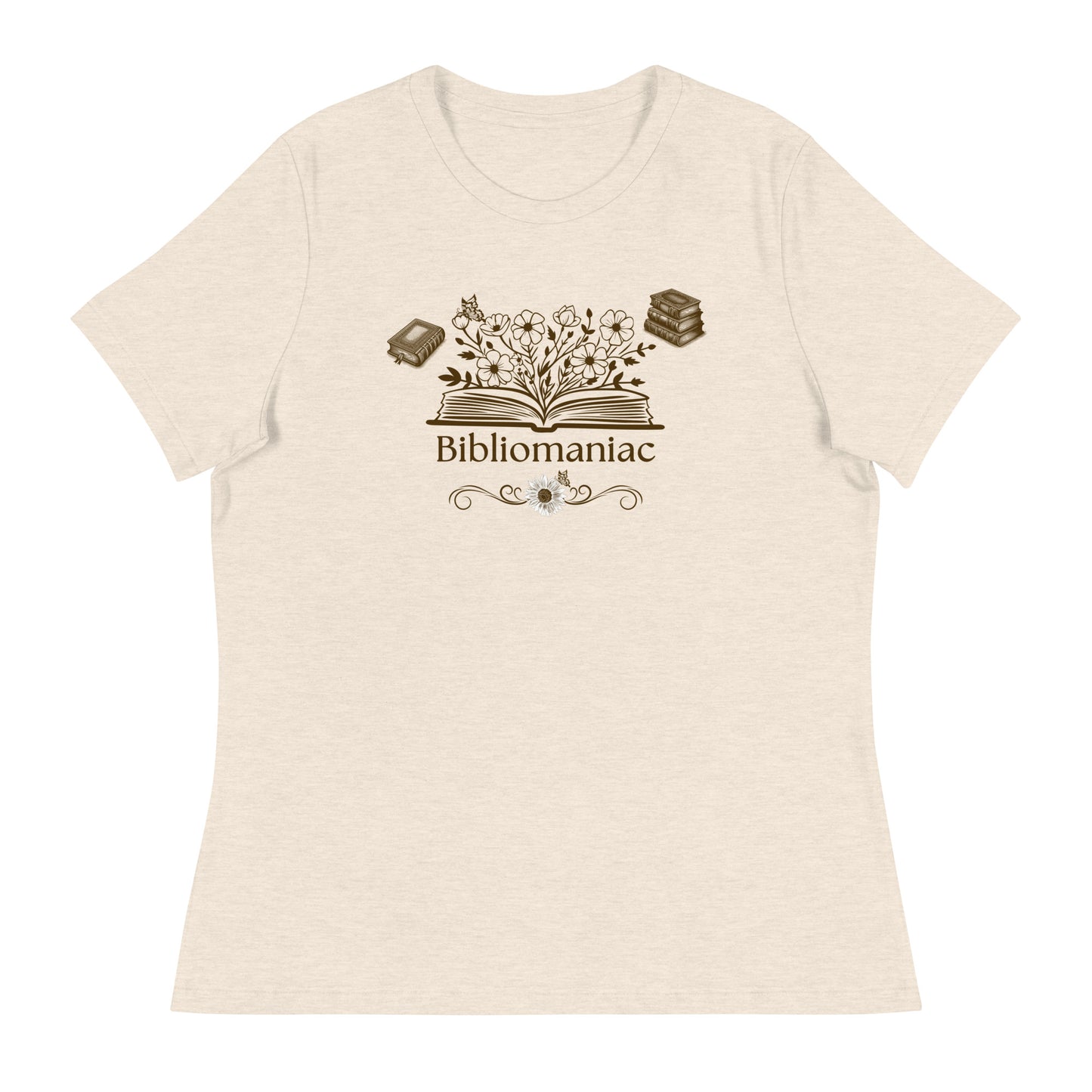 Bibliomaniac Book Lover Women's Relaxed Tee by EraofInk