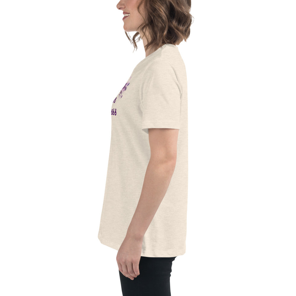 Choose Kindness Lavender Women's Relaxed Tee by EraofInk