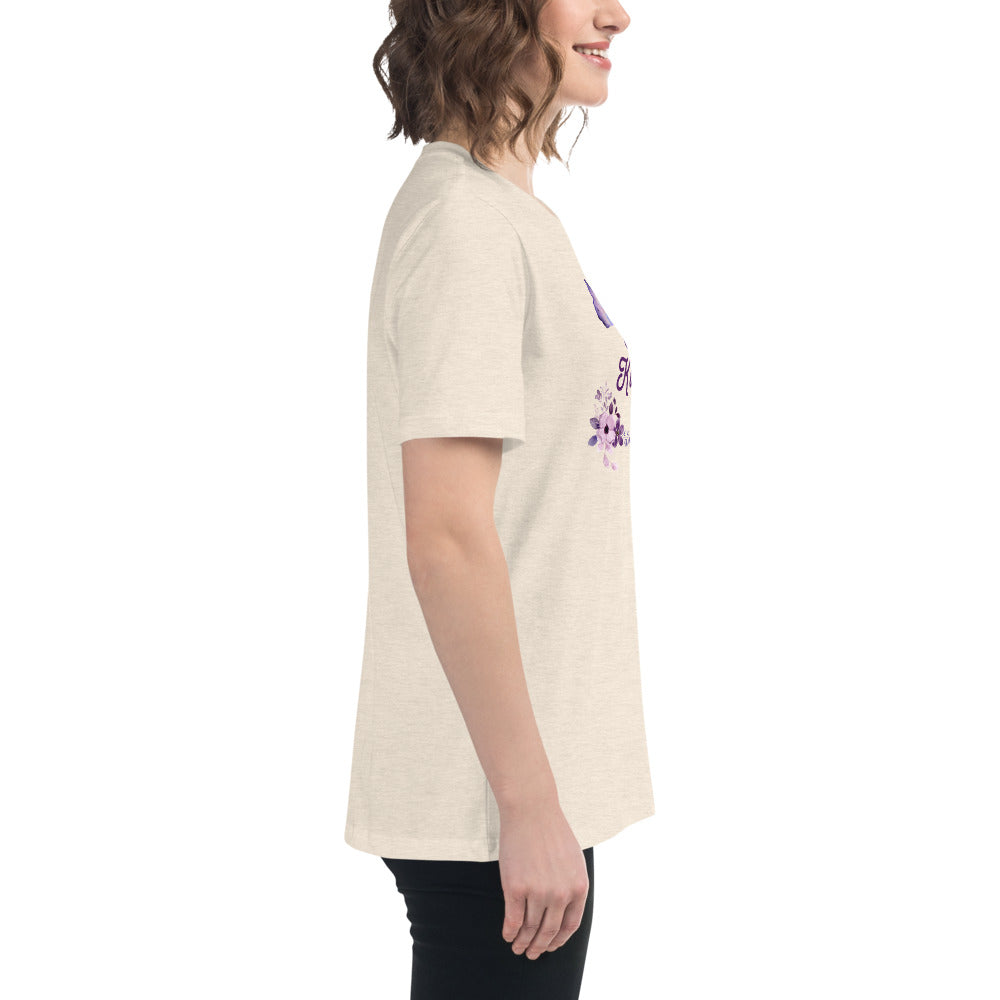 Choose Kindness Lavender Women's Relaxed Tee by EraofInk