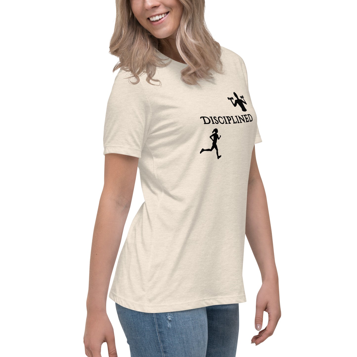 Disciplined Women's Fitness Relaxed Tee by EraofInk