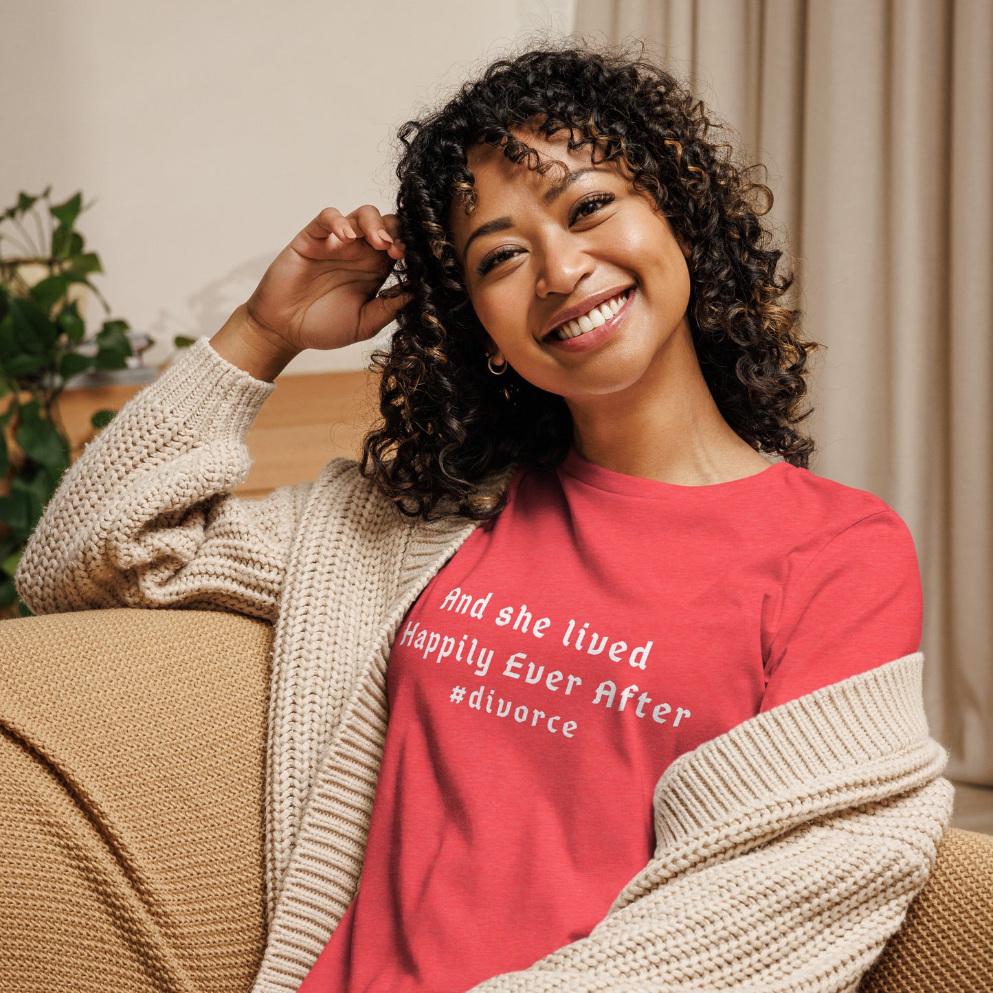And She Lived Happily Ever After #divorce Women's Relaxed Tee by EraofInk