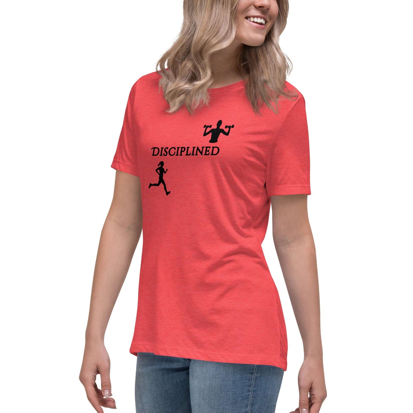 Disciplined Women's Fitness Relaxed Tee by EraofInk