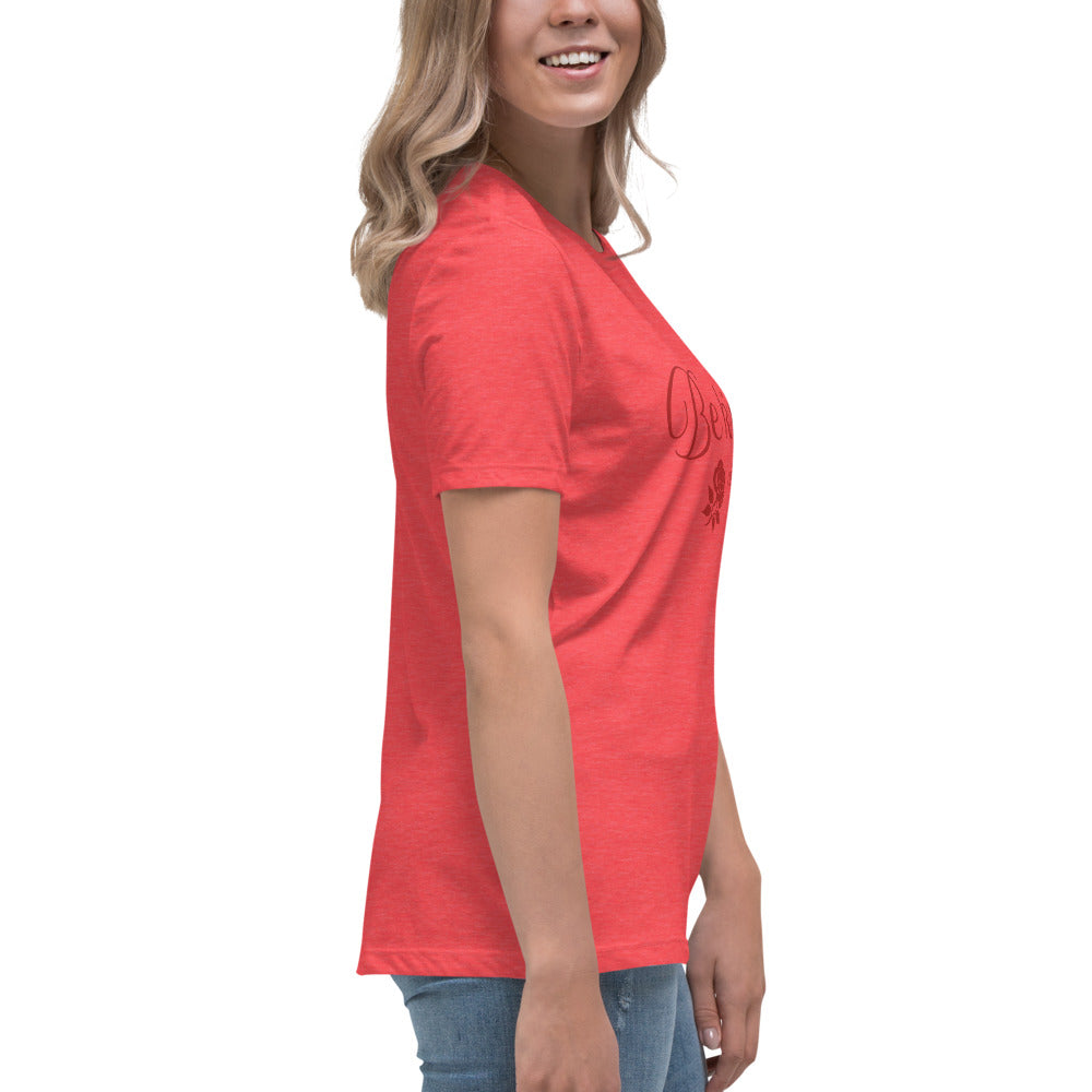 Be Kind - of a B - Women's Relaxed T-Shirt - by RecreatingKrista