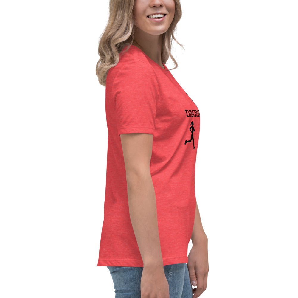 Disciplined Women's Fitness Relaxed Tee by EraofInk