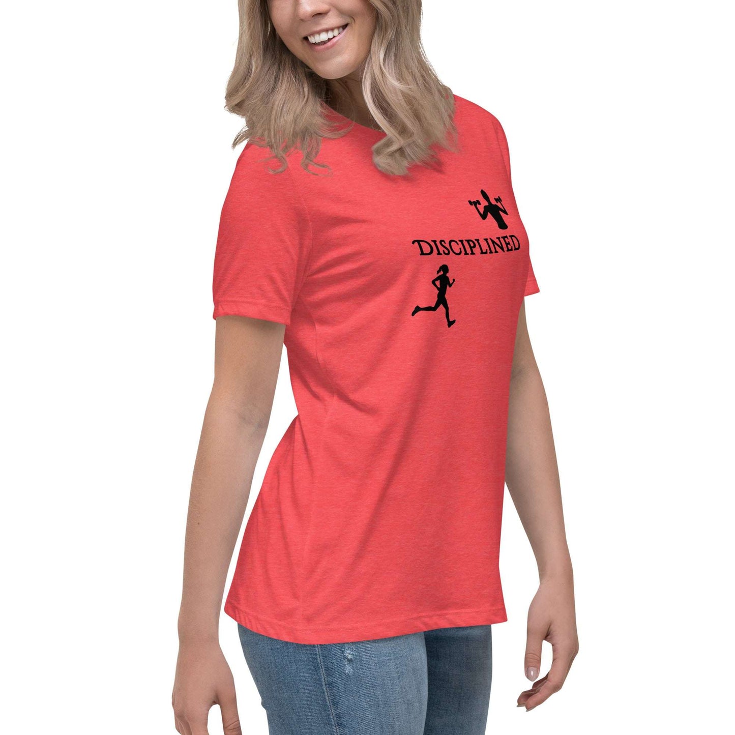 Disciplined Women's Fitness Relaxed Tee by EraofInk