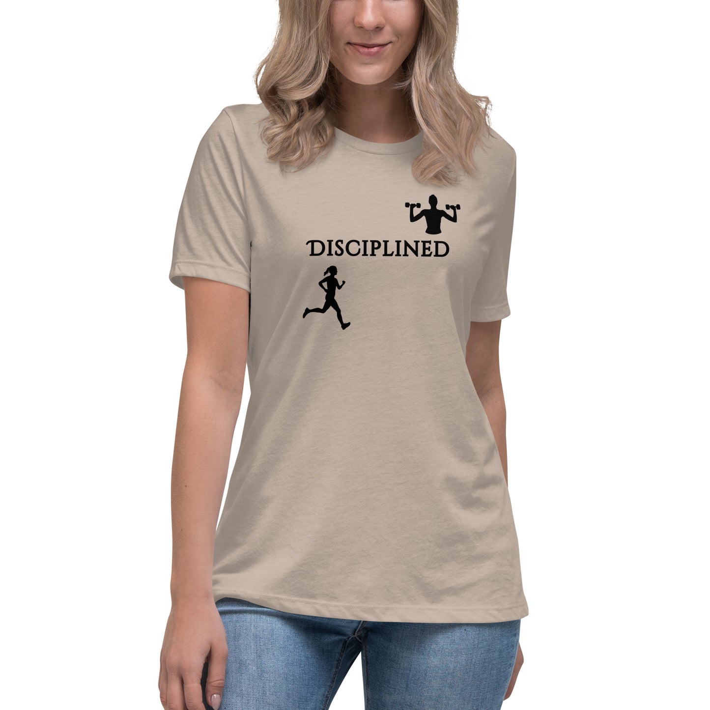 Disciplined Women's Fitness Relaxed Tee by EraofInk