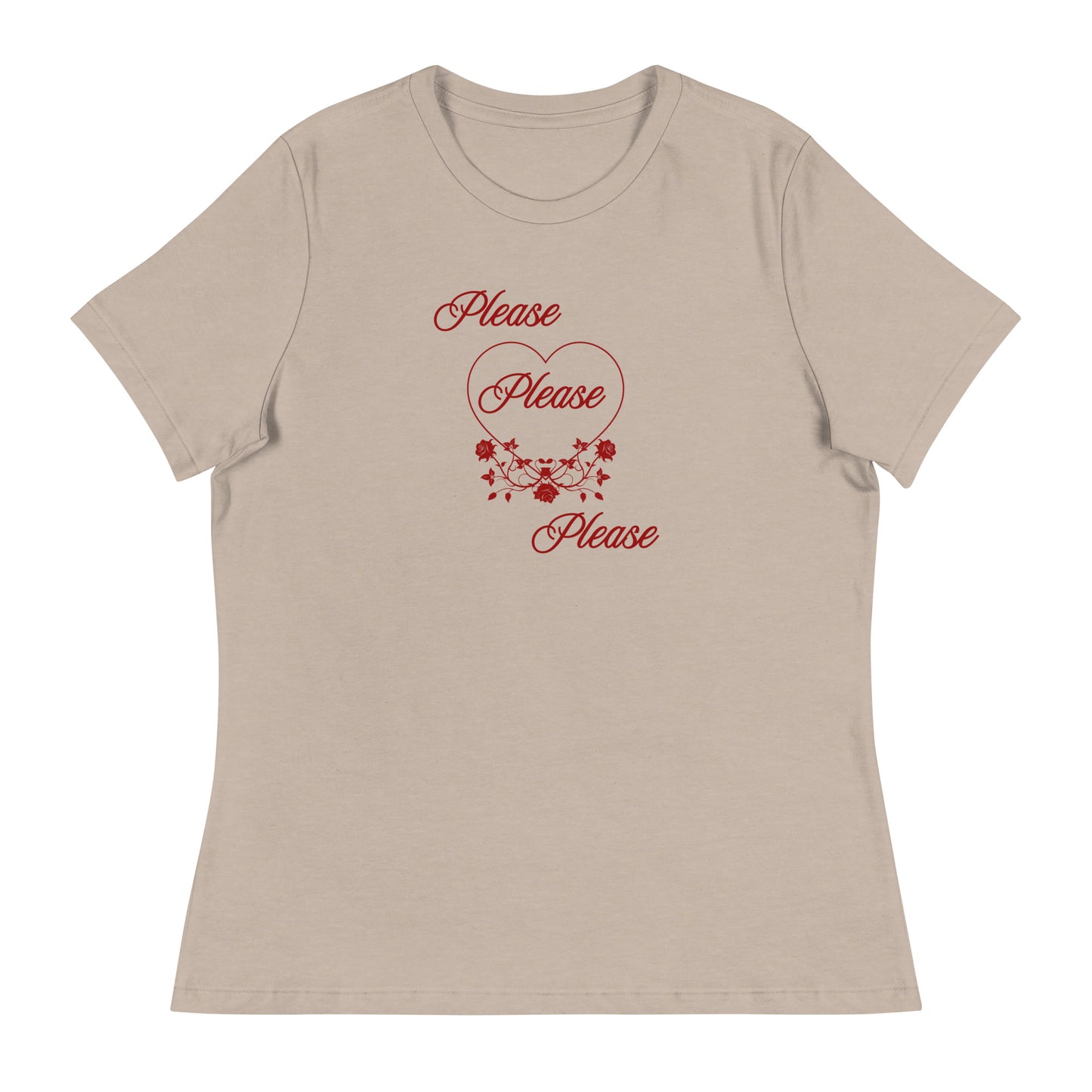 Please Please Please Love and Roses Women's Relaxed Tee by EraofInk