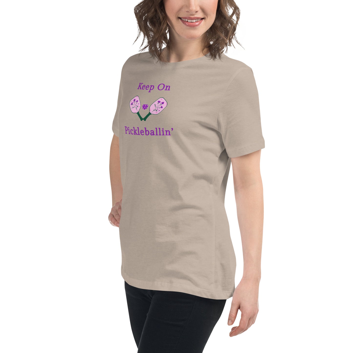 Keep on PickleBallin' Women's Relaxed Tee by EraofInk