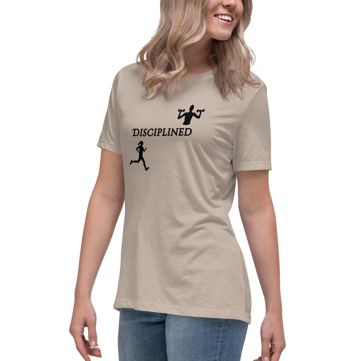 Disciplined Women's Fitness Relaxed Tee by EraofInk
