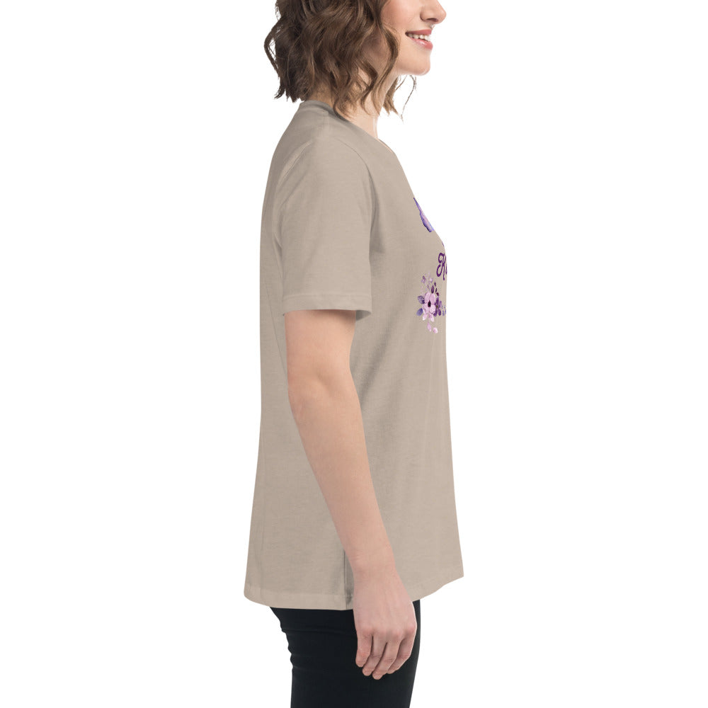 Choose Kindness Lavender Women's Relaxed Tee by EraofInk