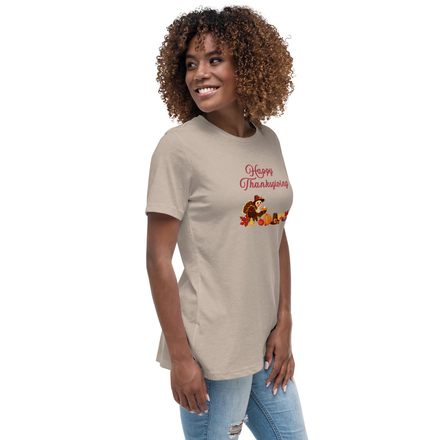 Happy Thanksgiving Women's Relaxed Tee by EraofInk