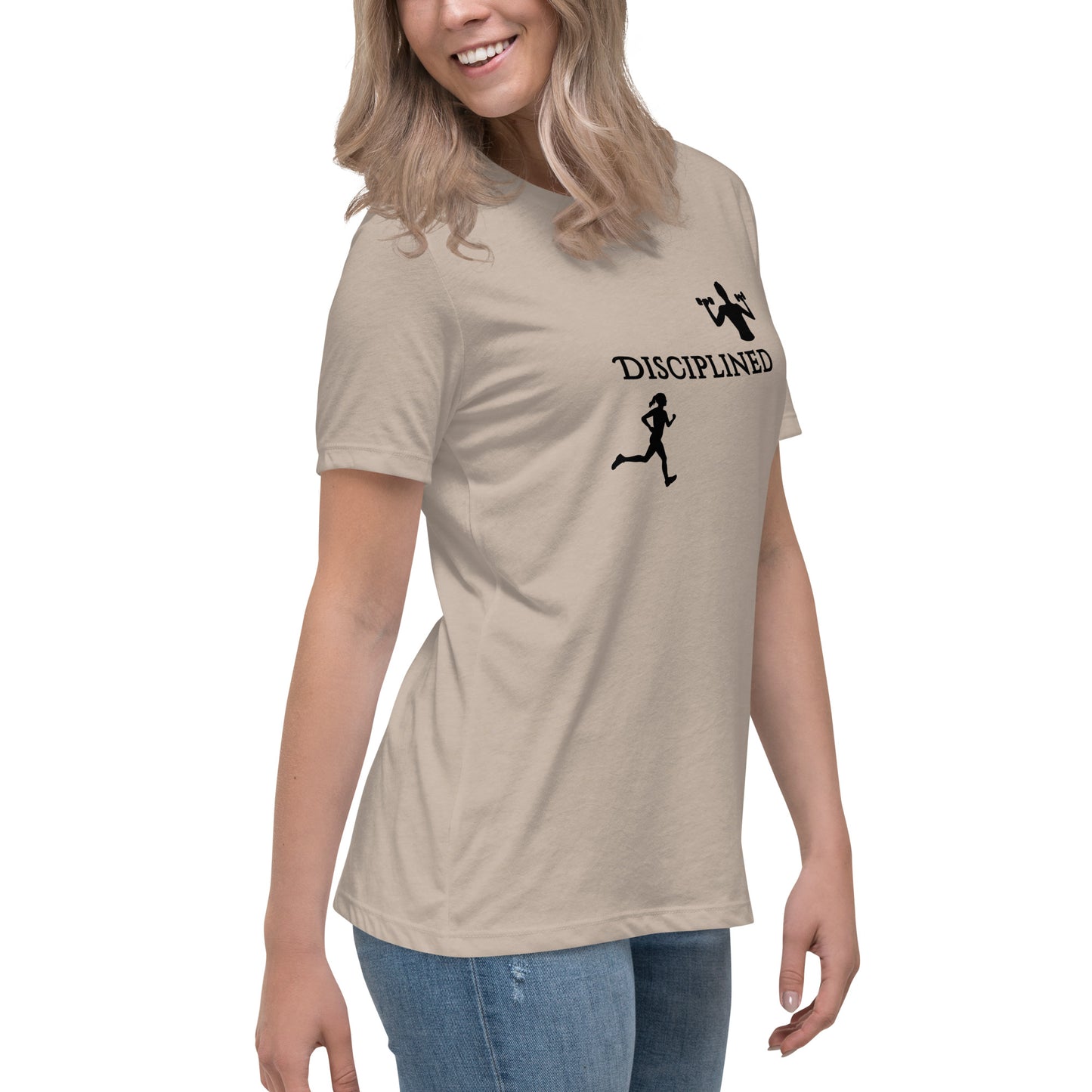 Disciplined Women's Fitness Relaxed Tee by EraofInk