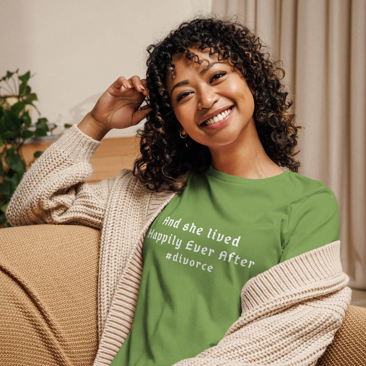 And She Lived Happily Ever After #divorce Women's Relaxed Tee by EraofInk