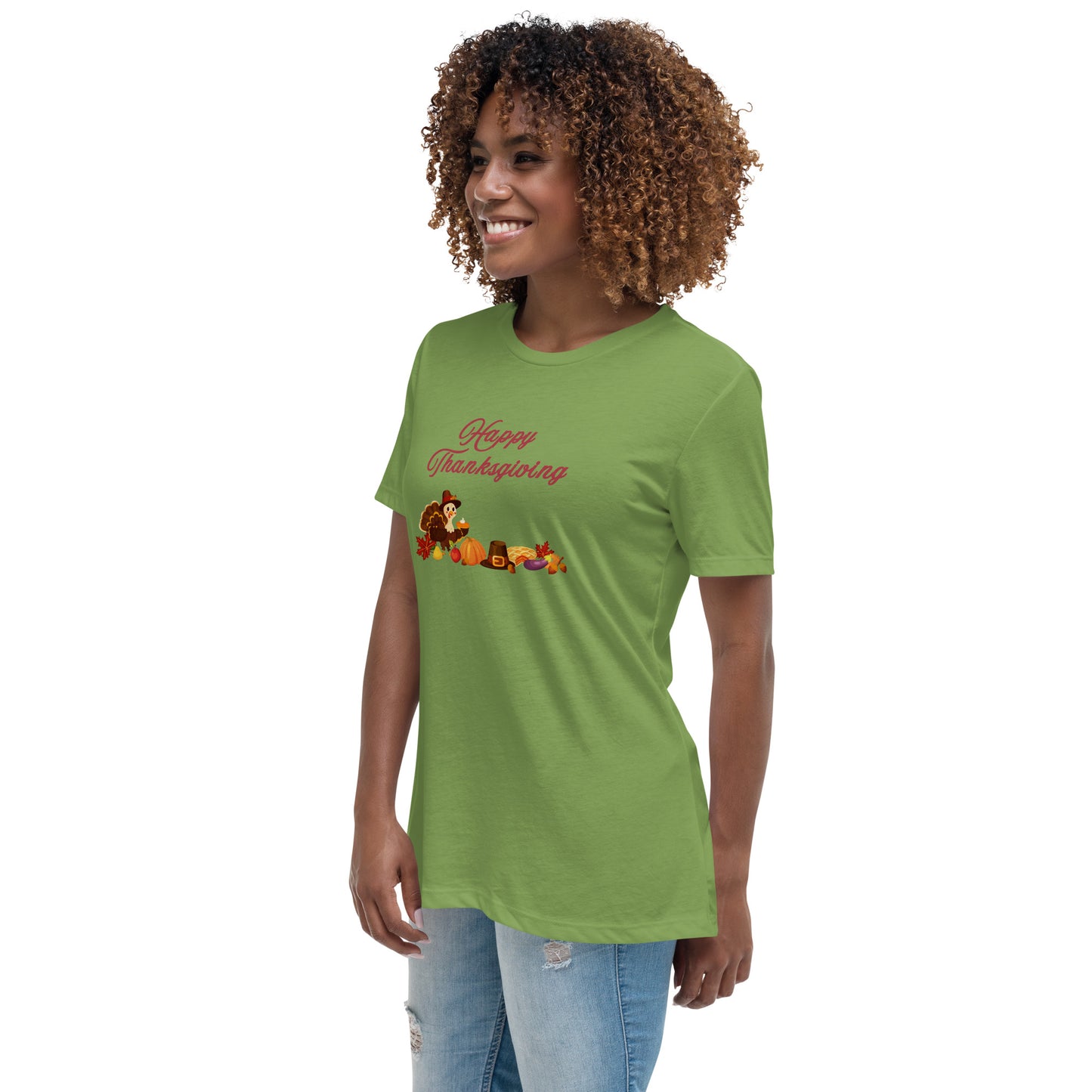 Happy Thanksgiving Women's Relaxed Tee by EraofInk