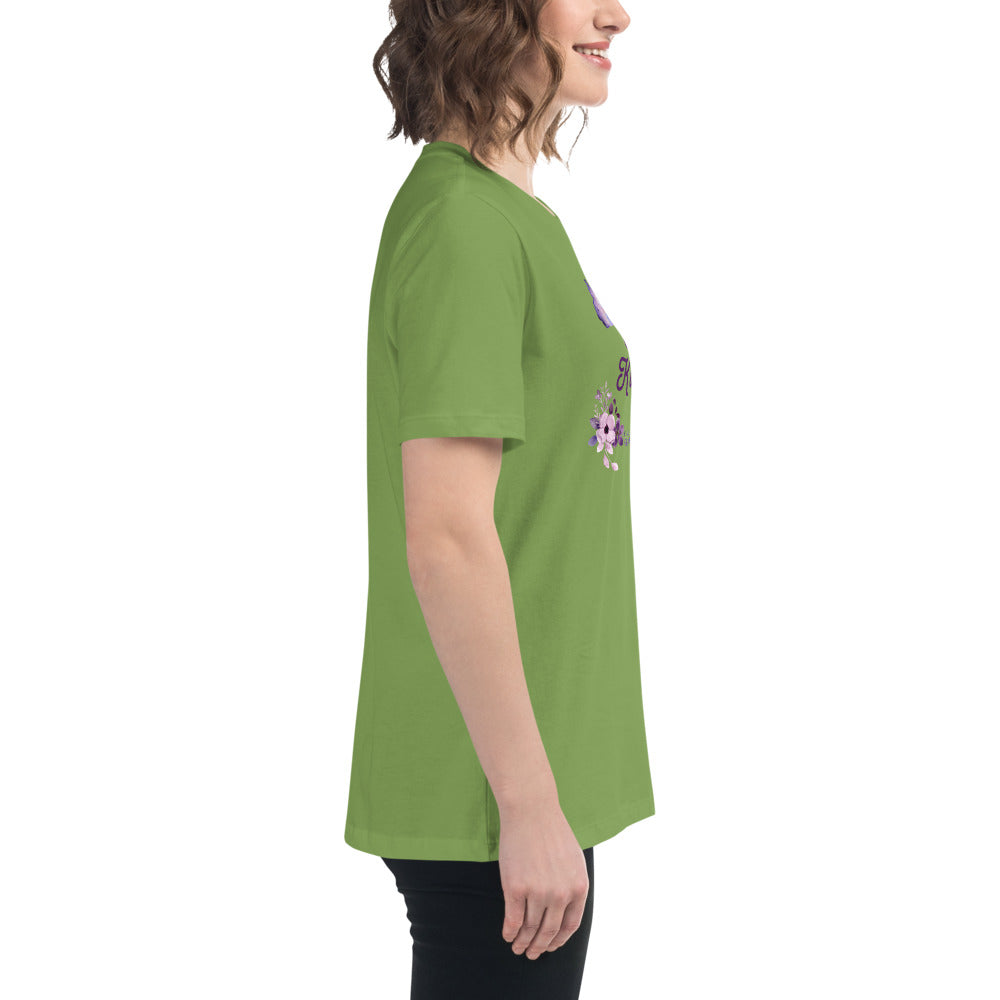 Choose Kindness Lavender Women's Relaxed Tee by EraofInk