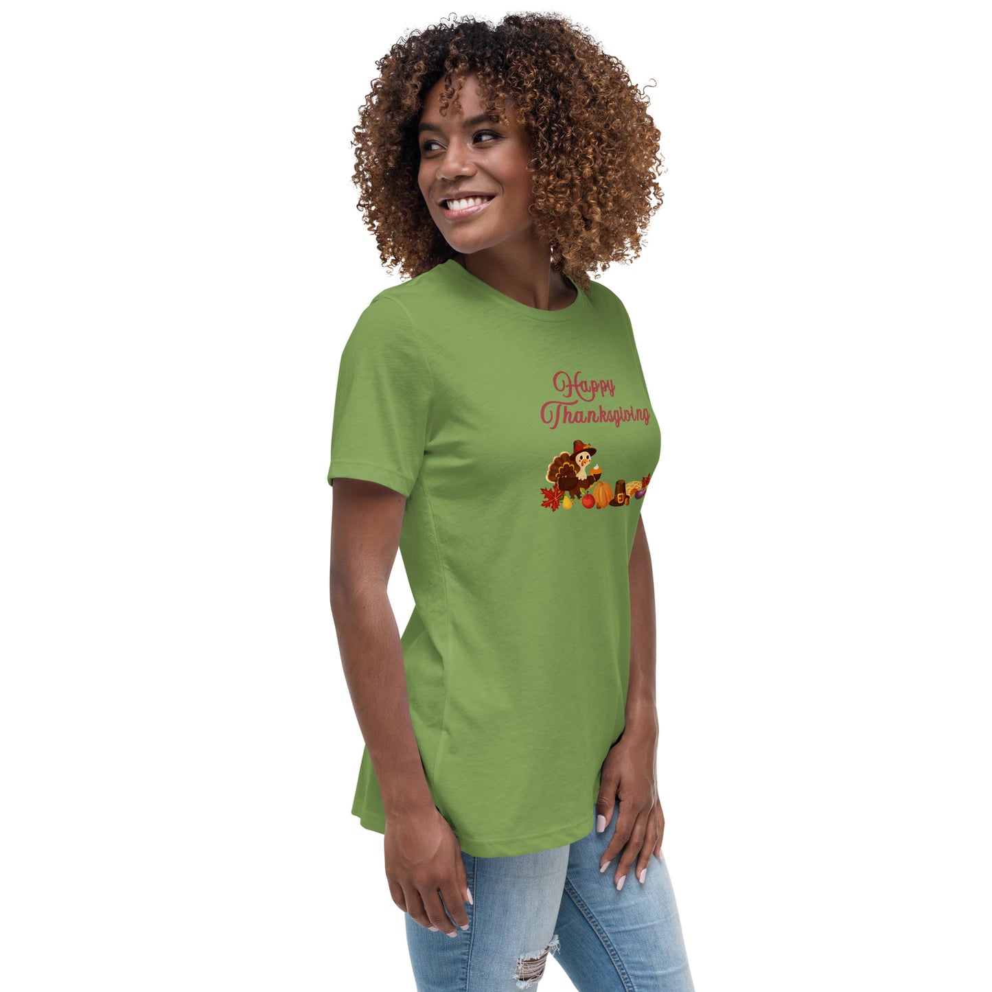 Happy Thanksgiving Women's Relaxed Tee by EraofInk