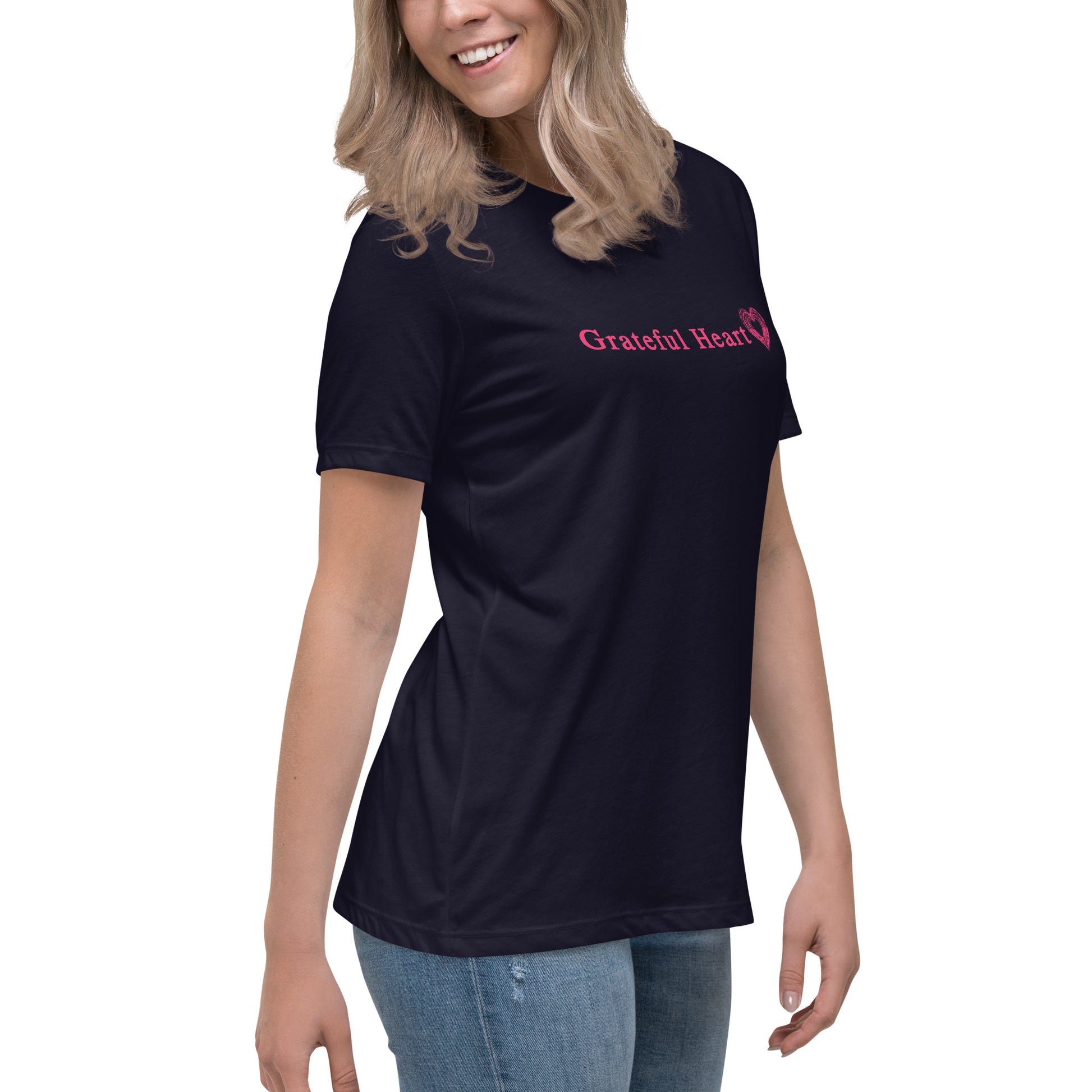Grateful Heart Women's Relaxed Tee by EraofInk