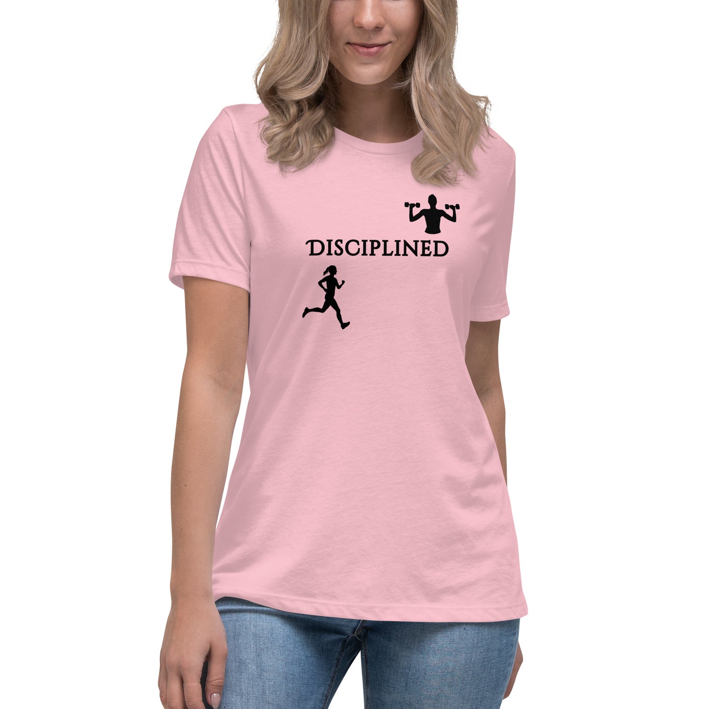 Disciplined Women's Fitness Relaxed Tee by EraofInk