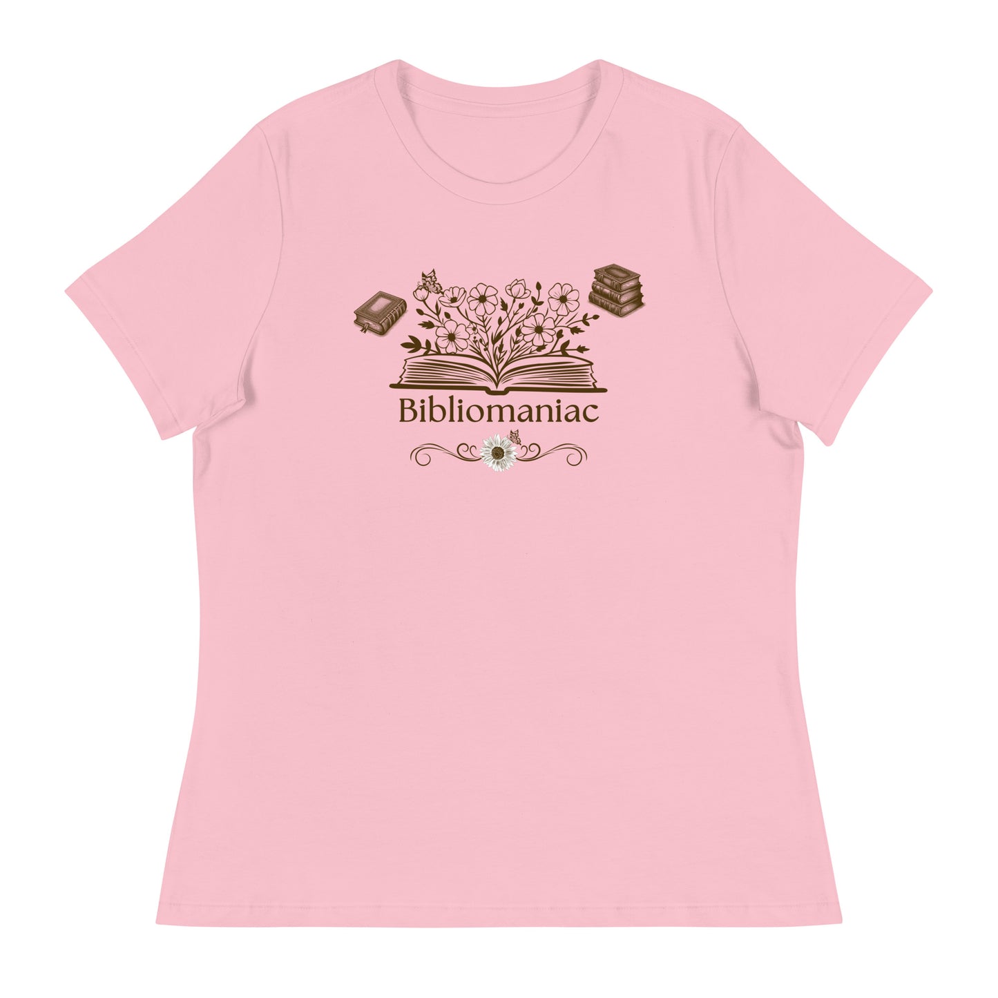 Bibliomaniac Book Lover Women's Relaxed Tee by EraofInk