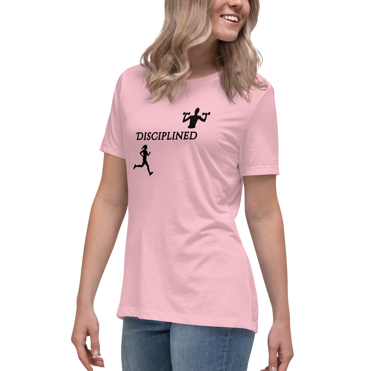 Disciplined Women's Fitness Relaxed Tee by EraofInk