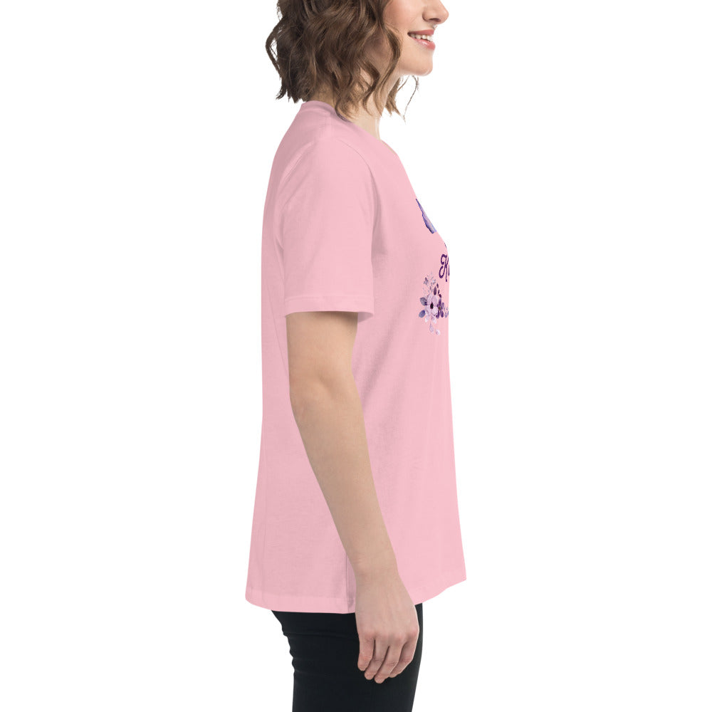 Choose Kindness Lavender Women's Relaxed Tee by EraofInk