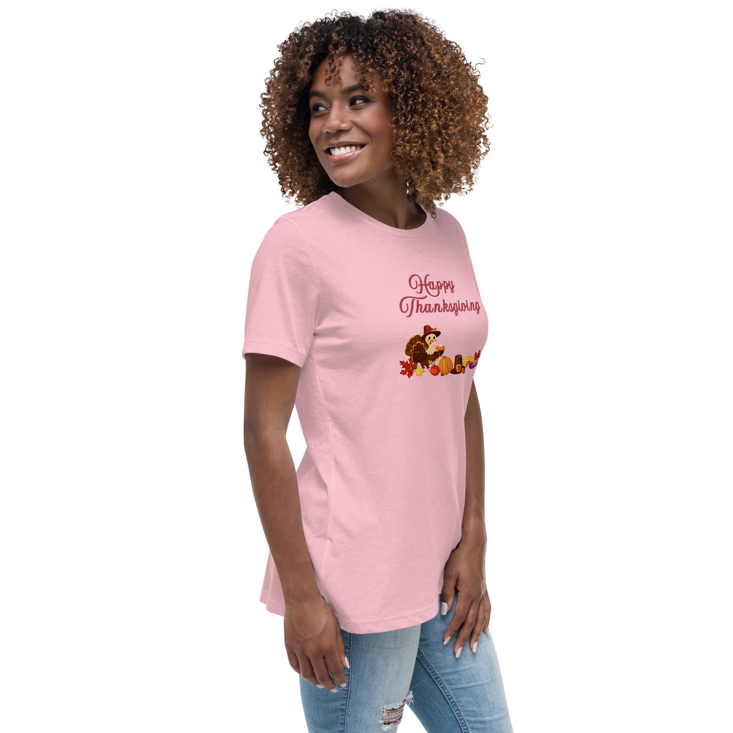 Happy Thanksgiving Women's Relaxed Tee by EraofInk