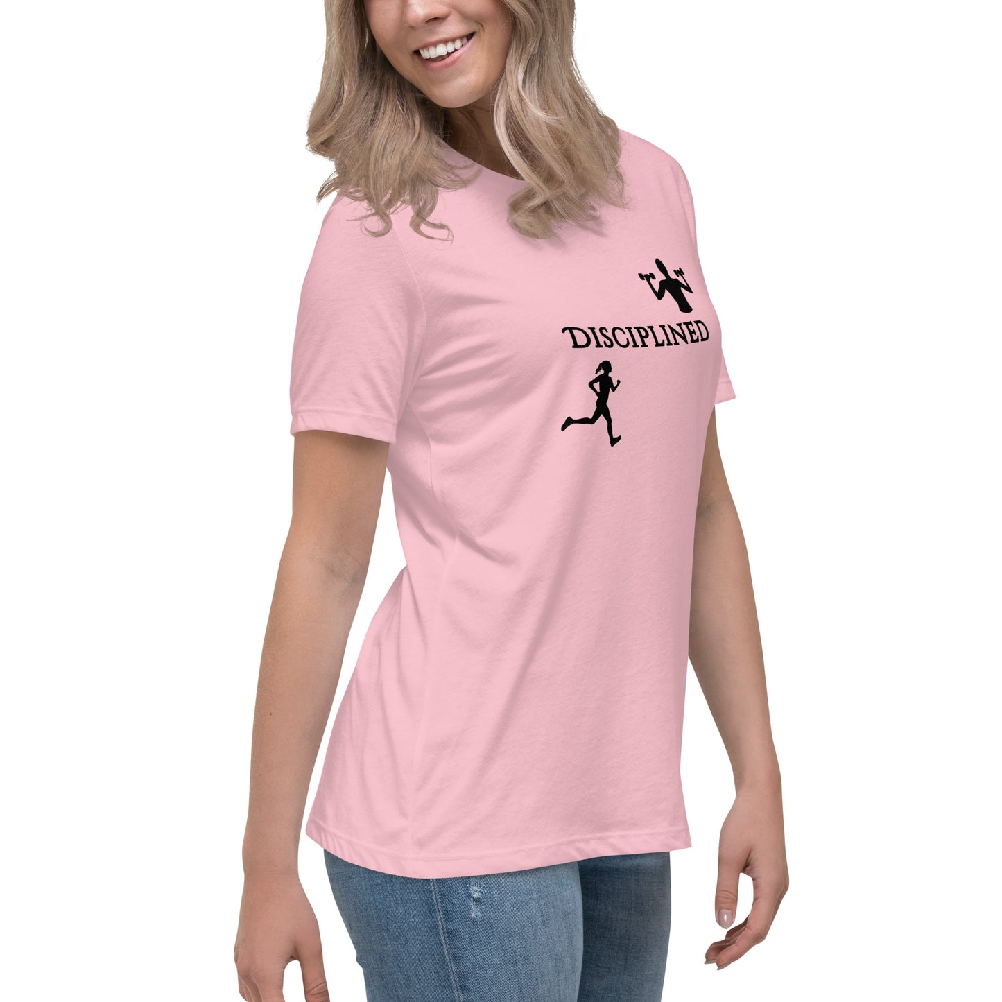 Disciplined Women's Fitness Relaxed Tee by EraofInk