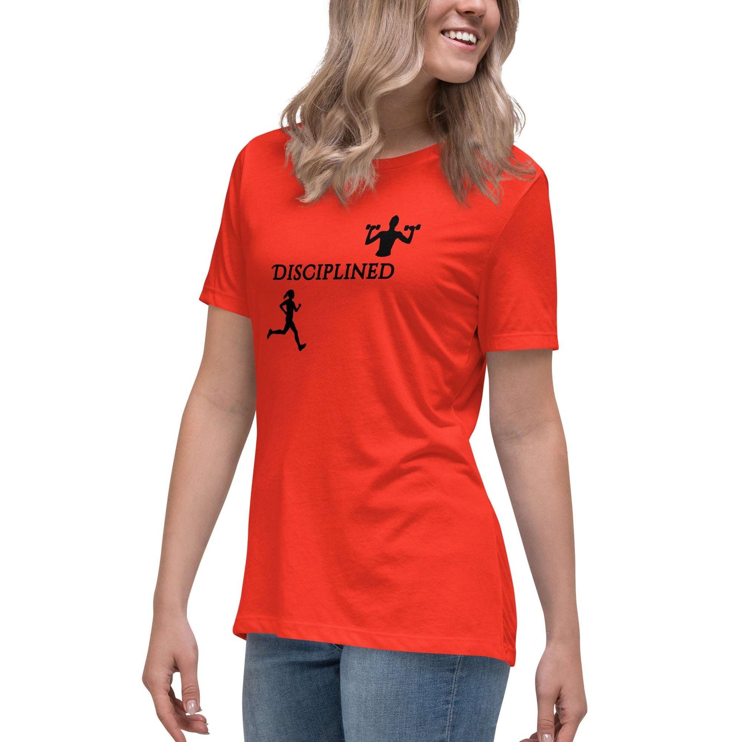 Disciplined Women's Fitness Relaxed Tee by EraofInk