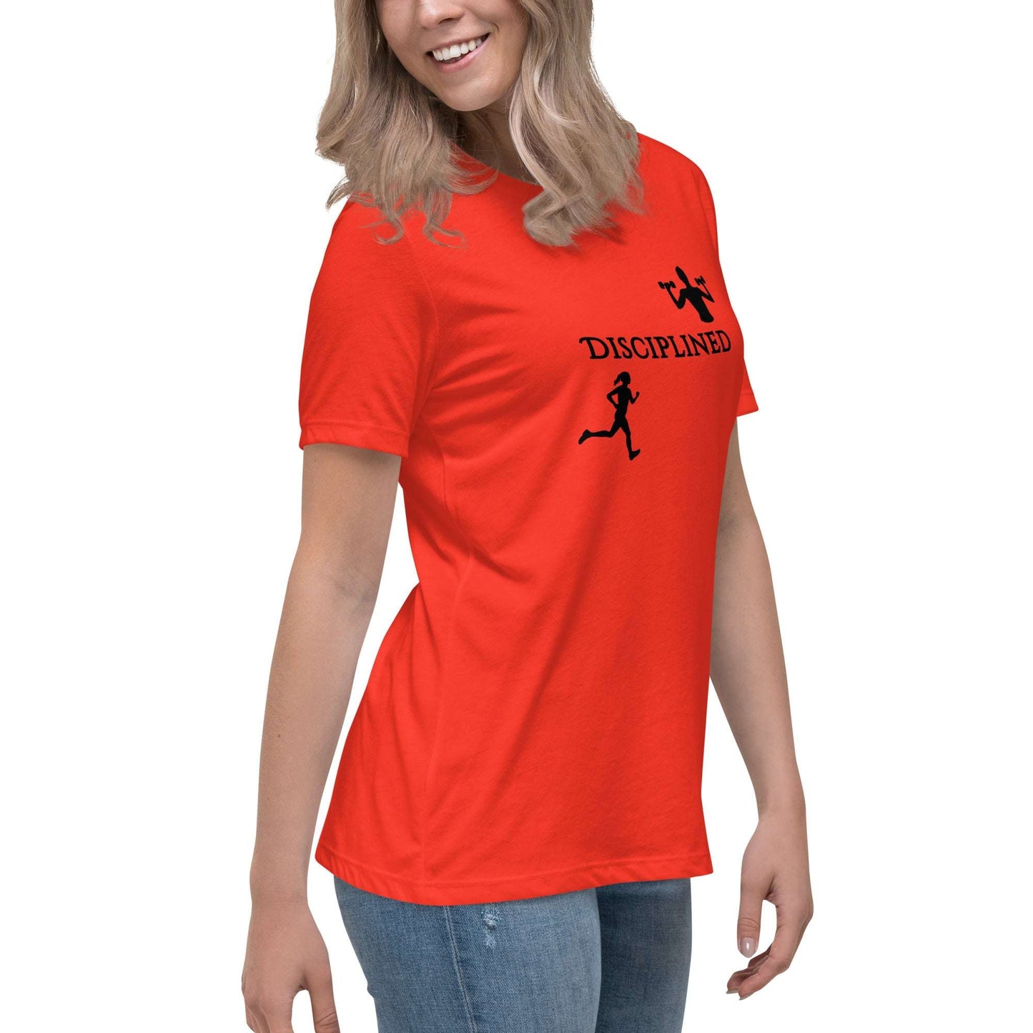 Disciplined Women's Fitness Relaxed Tee by EraofInk