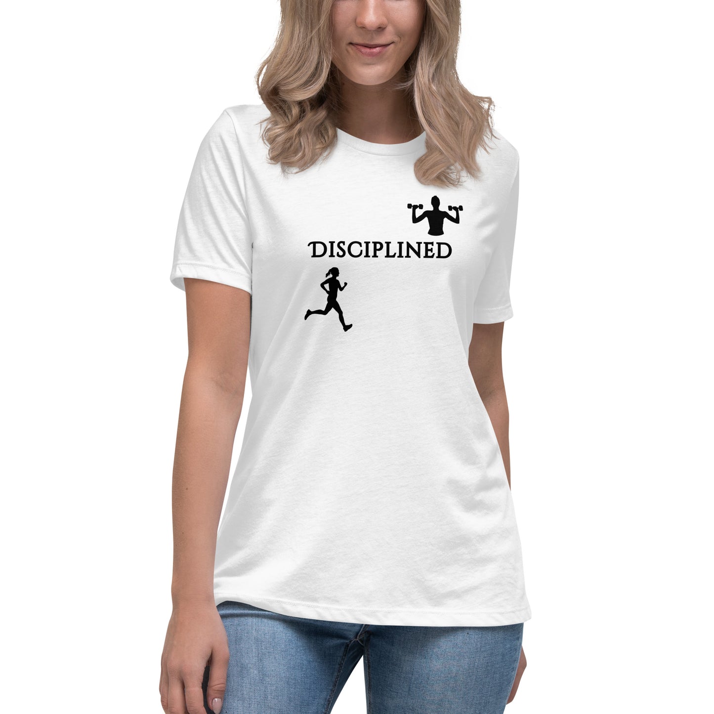 Disciplined Women's Fitness Relaxed Tee by EraofInk