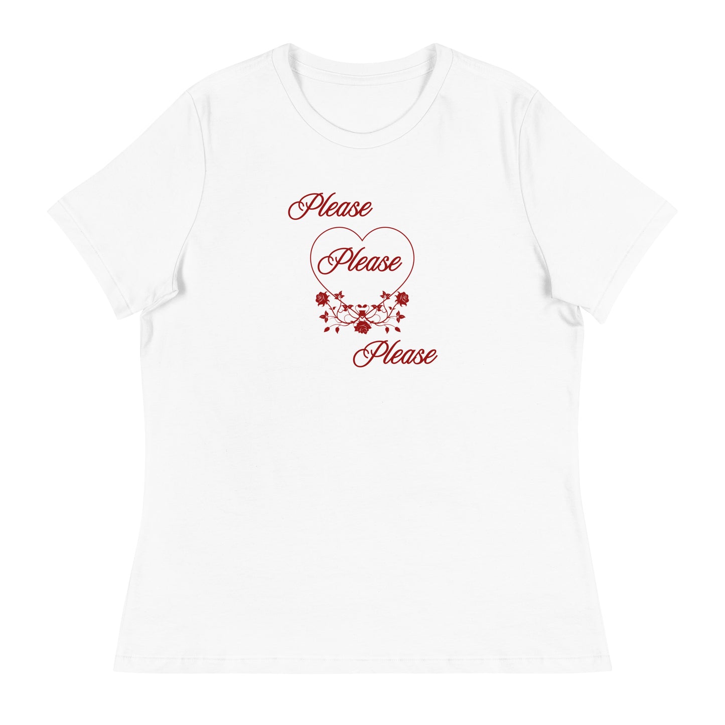 Please Please Please Love and Roses Women's Relaxed Tee by EraofInk