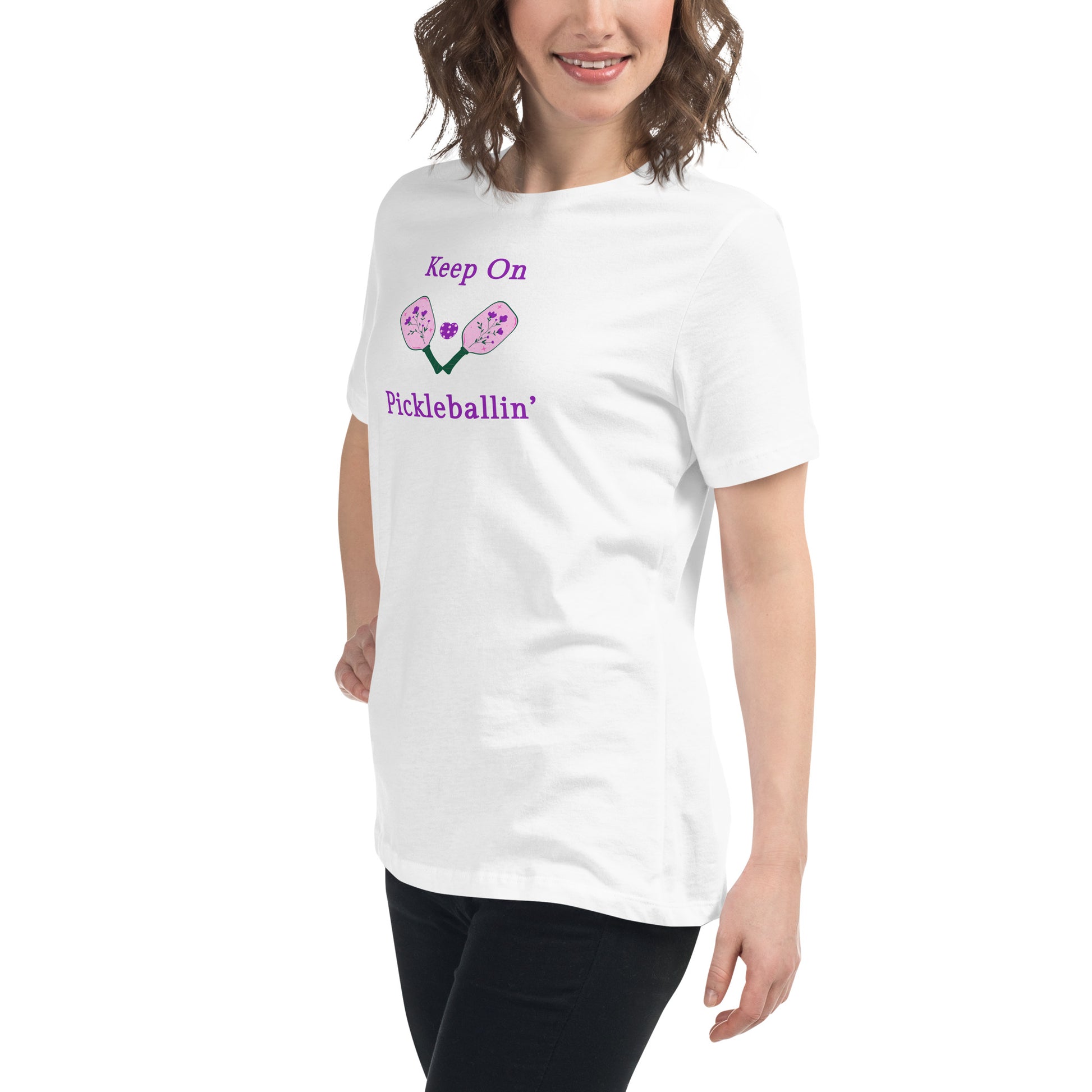 Keep on PickleBallin' Women's Relaxed Tee by EraofInk