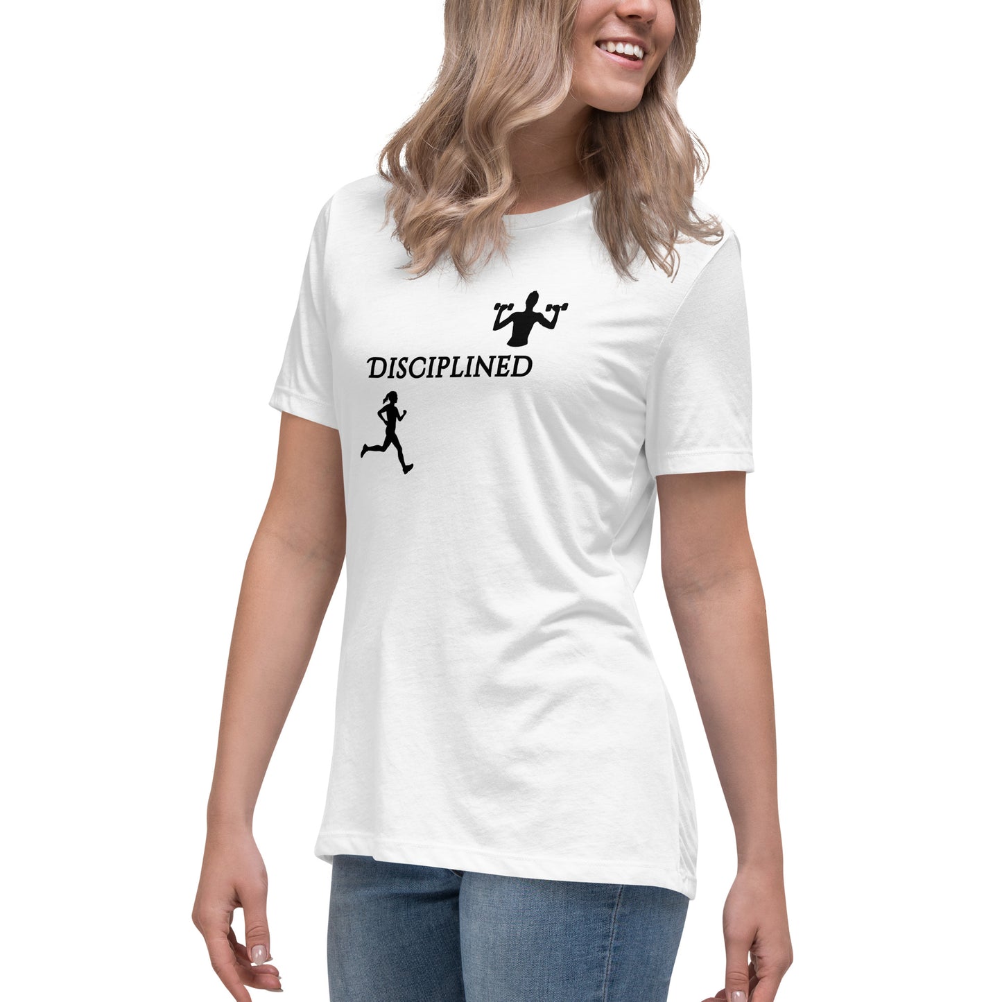 Disciplined Women's Fitness Relaxed Tee by EraofInk