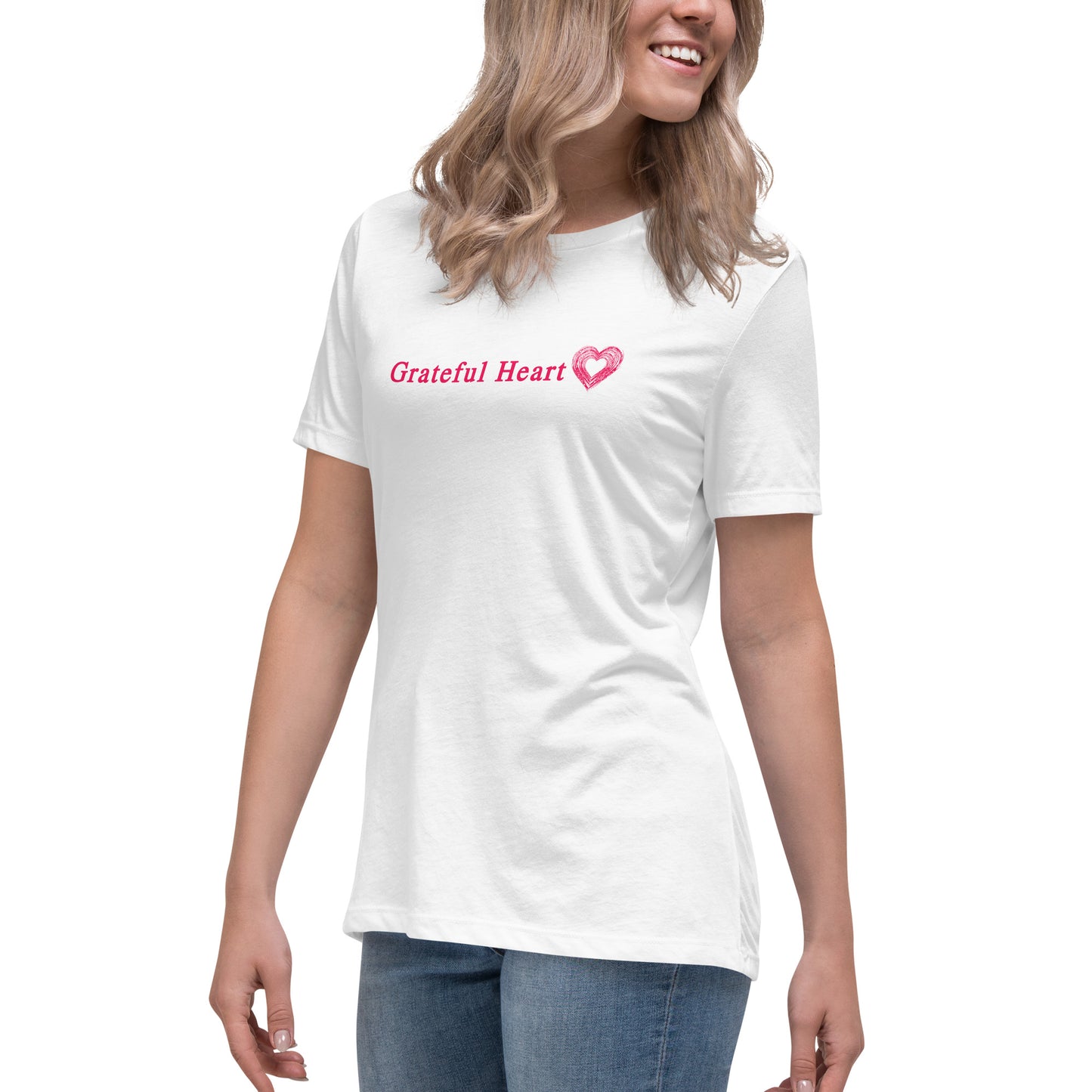 Grateful Heart Women's Relaxed Tee by EraofInk