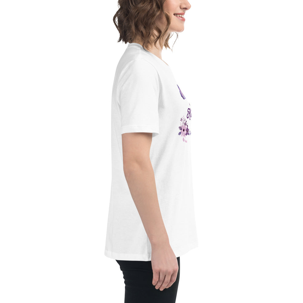 Choose Kindness Lavender Women's Relaxed Tee by EraofInk