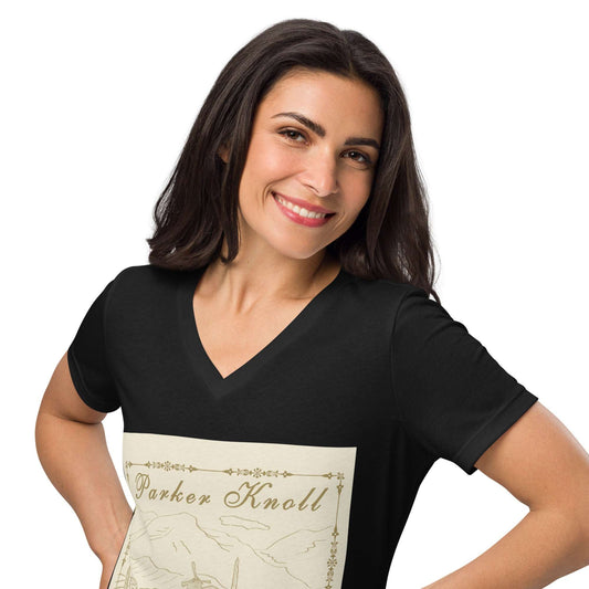 Parker Knoll Vineyard Chardonnay Napa Valley Women’s Relaxed V-Neck Tee by EraofInk