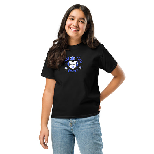 Halftime Queen Football Youth Tee Blue &White Stars Team by EraofInk