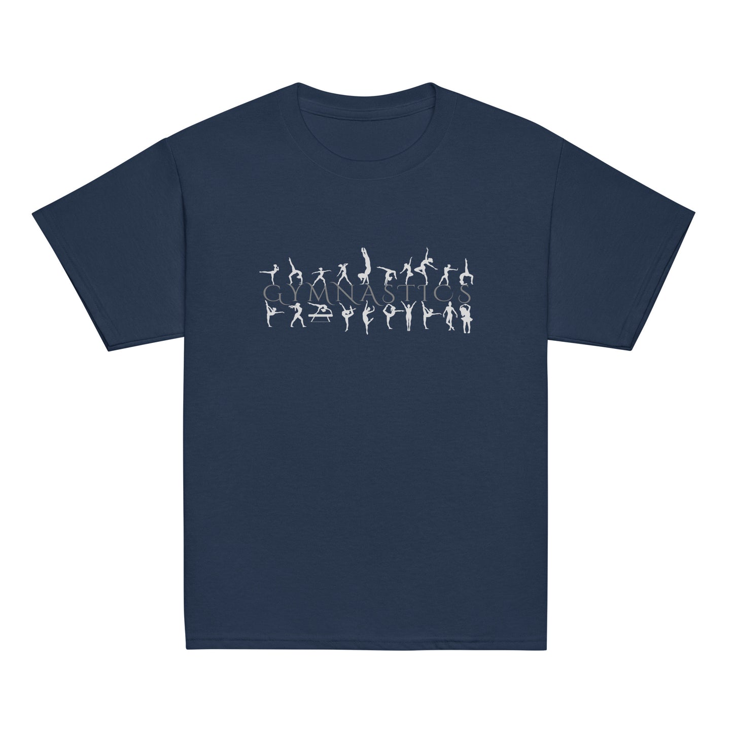 Gymnastics with many moves and poses - Youth classic tee - by RecreatingKrista