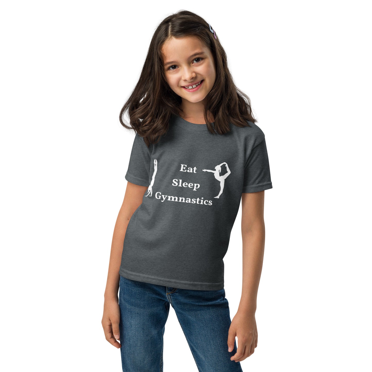 Eat Sleep Gymnastics - Youth t-shirt - by RecreatingKrista