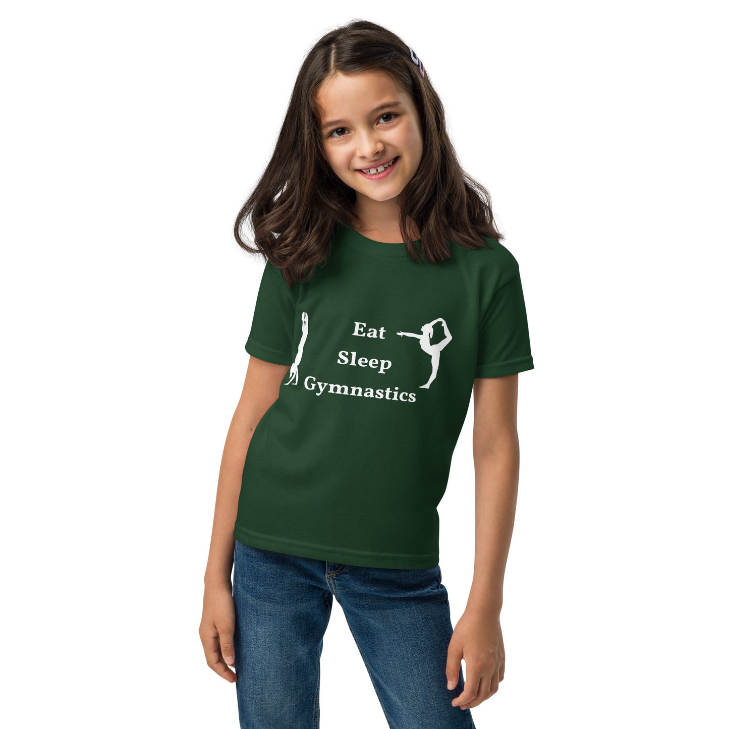 Eat Sleep Gymnastics - Youth t-shirt - by RecreatingKrista