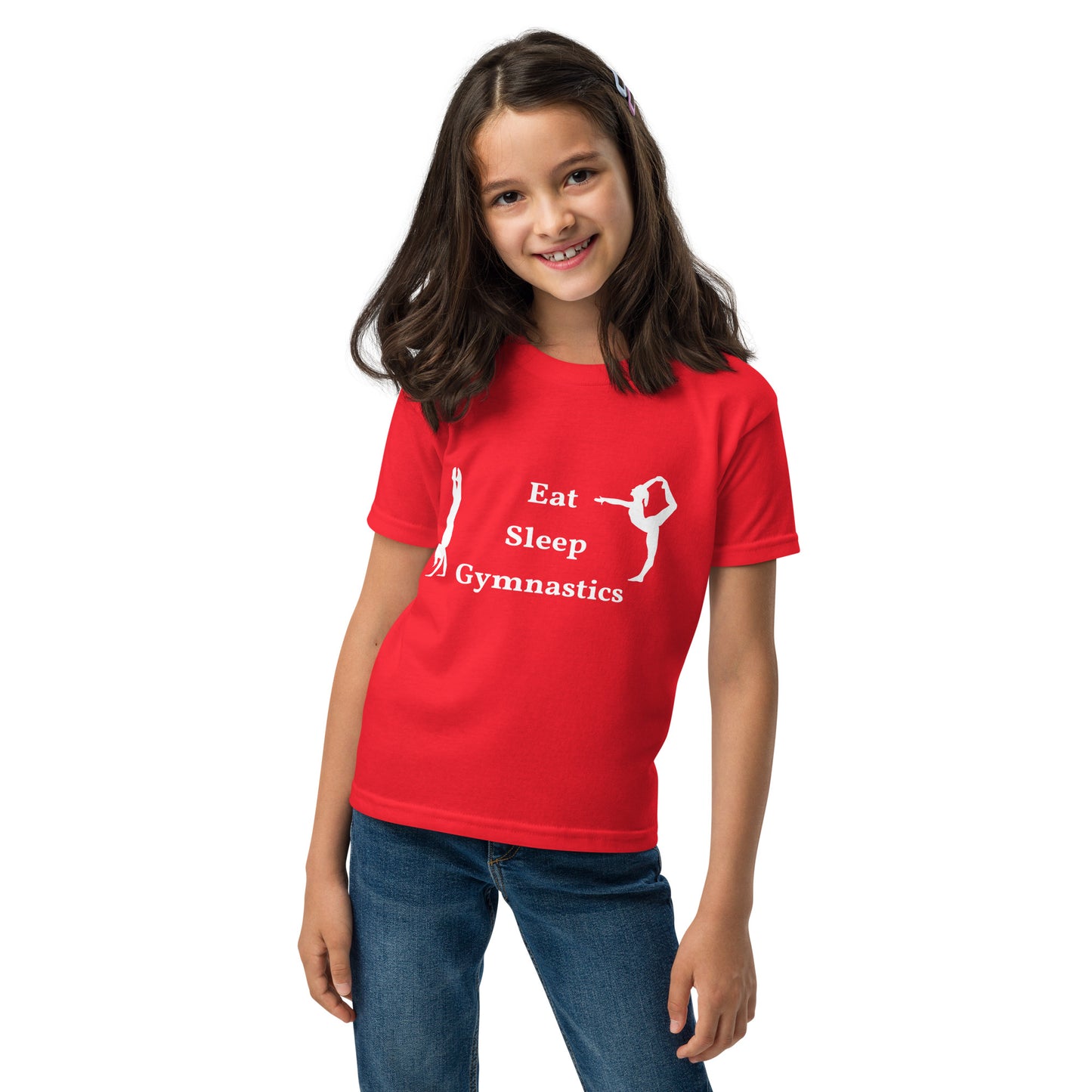 Eat Sleep Gymnastics - Youth t-shirt - by RecreatingKrista