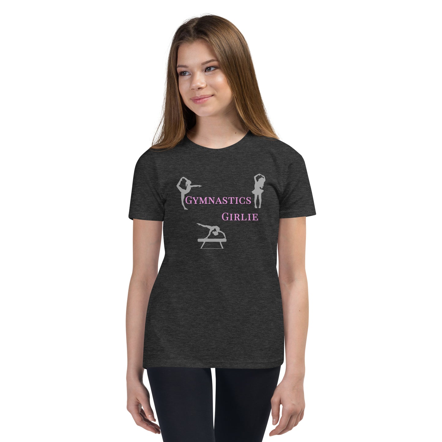 Gymnastics Girlie - Youth Short Sleeve T-Shirt - by RecreatingKrista