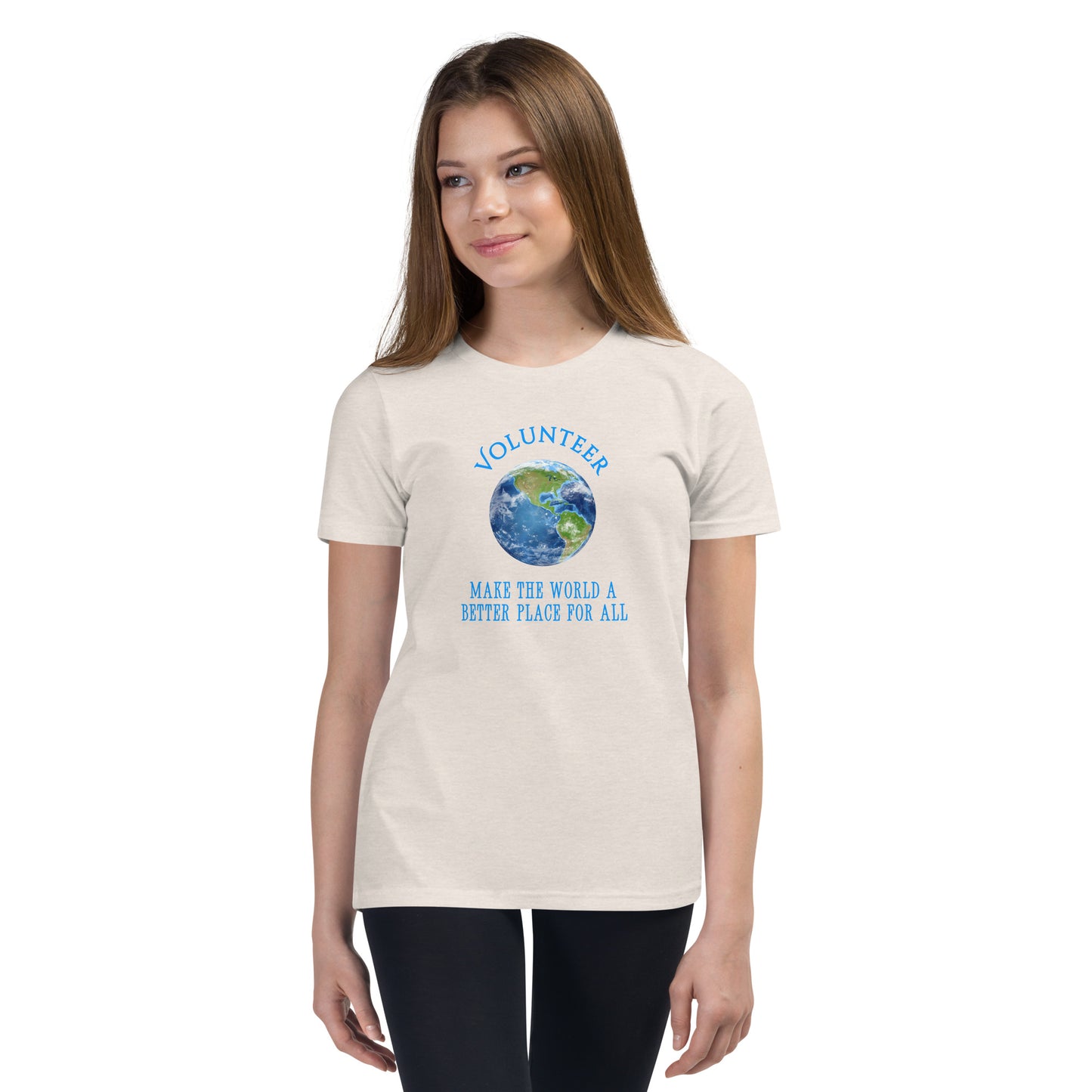 Volunteer Make the World a Better Place for all Youth Unisex Tee by EraofInk