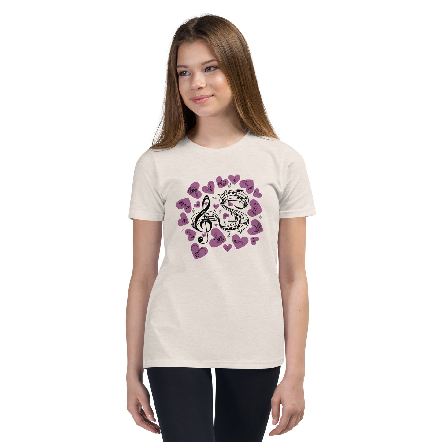 Music Is In My Heart Youth Tee by EraofInk