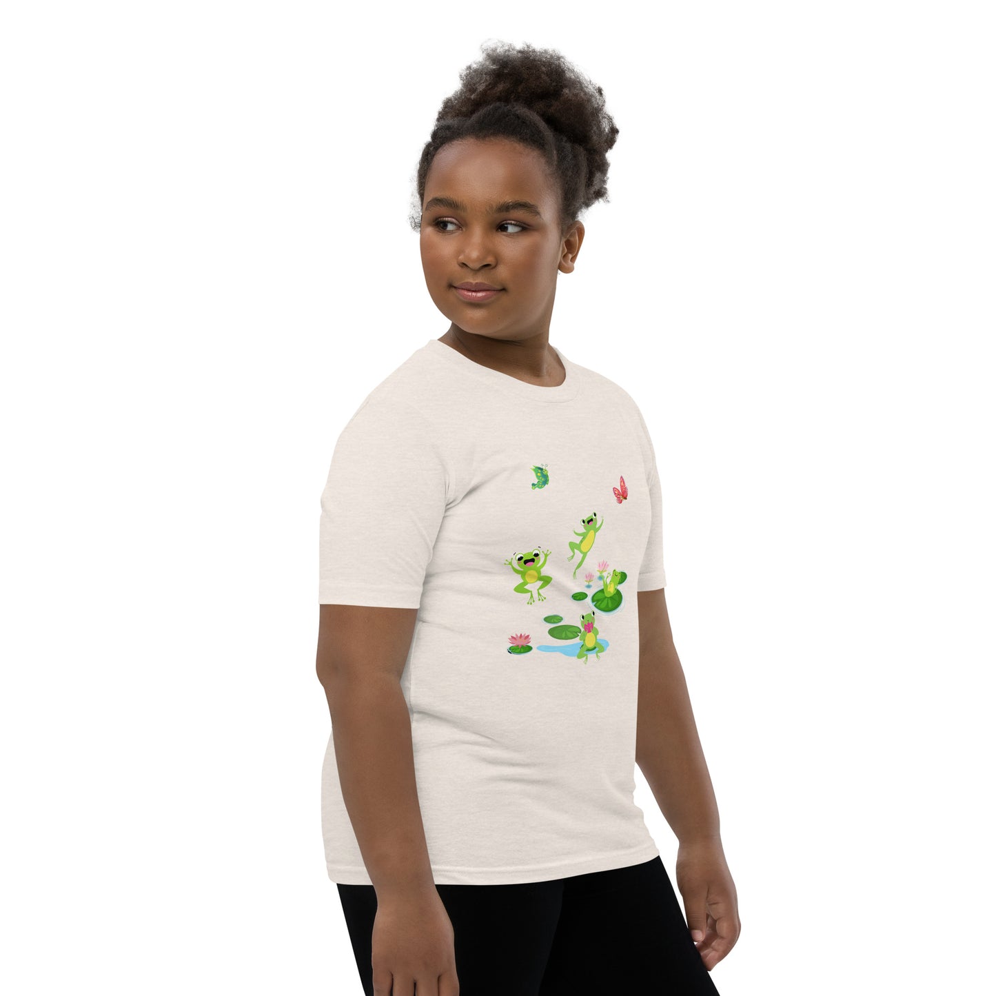 Happy Jumping Frogs for the Frog Enthusiast Youth Unisex Tee by EraofInk